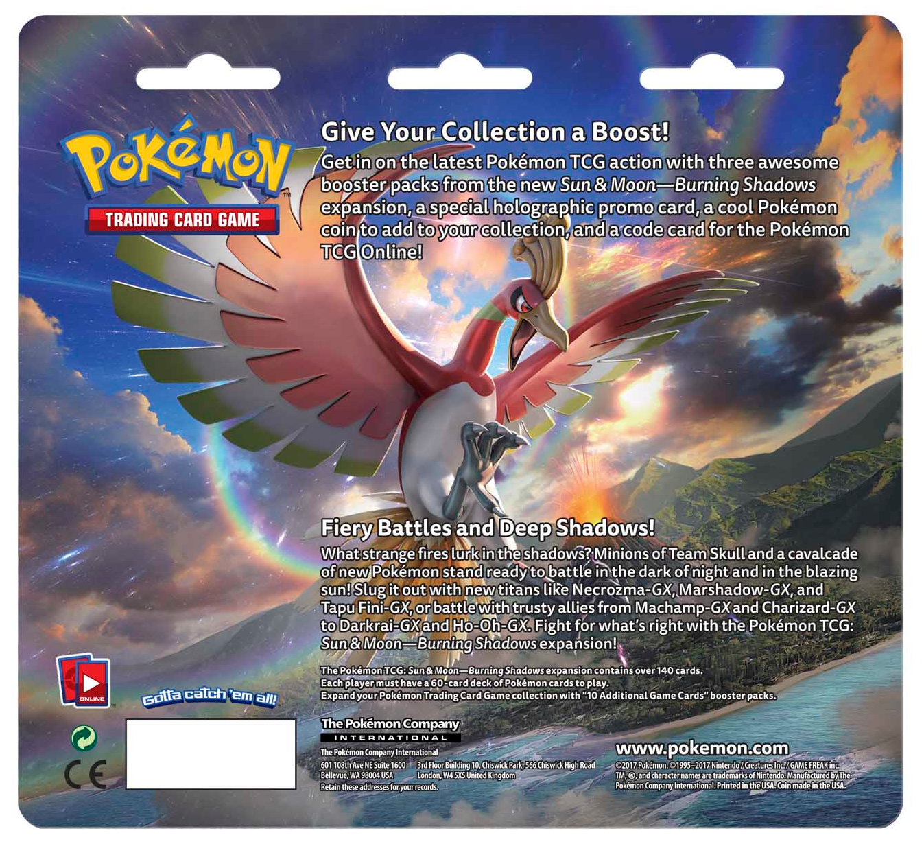Sun & Moon: Burning Shadows - 3-Pack Blister (Alolan Meowth) | Galaxy Games LLC