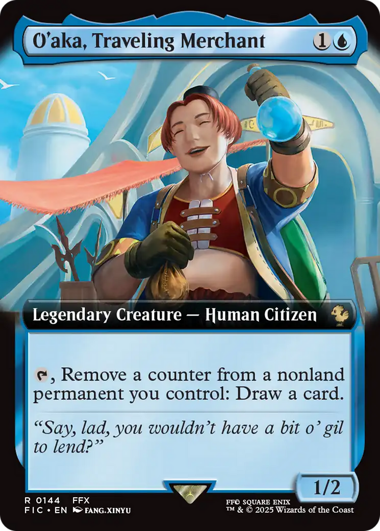 O'aka, Traveling Merchant (Extended Art) [FINAL FANTASY Commander] | Galaxy Games LLC