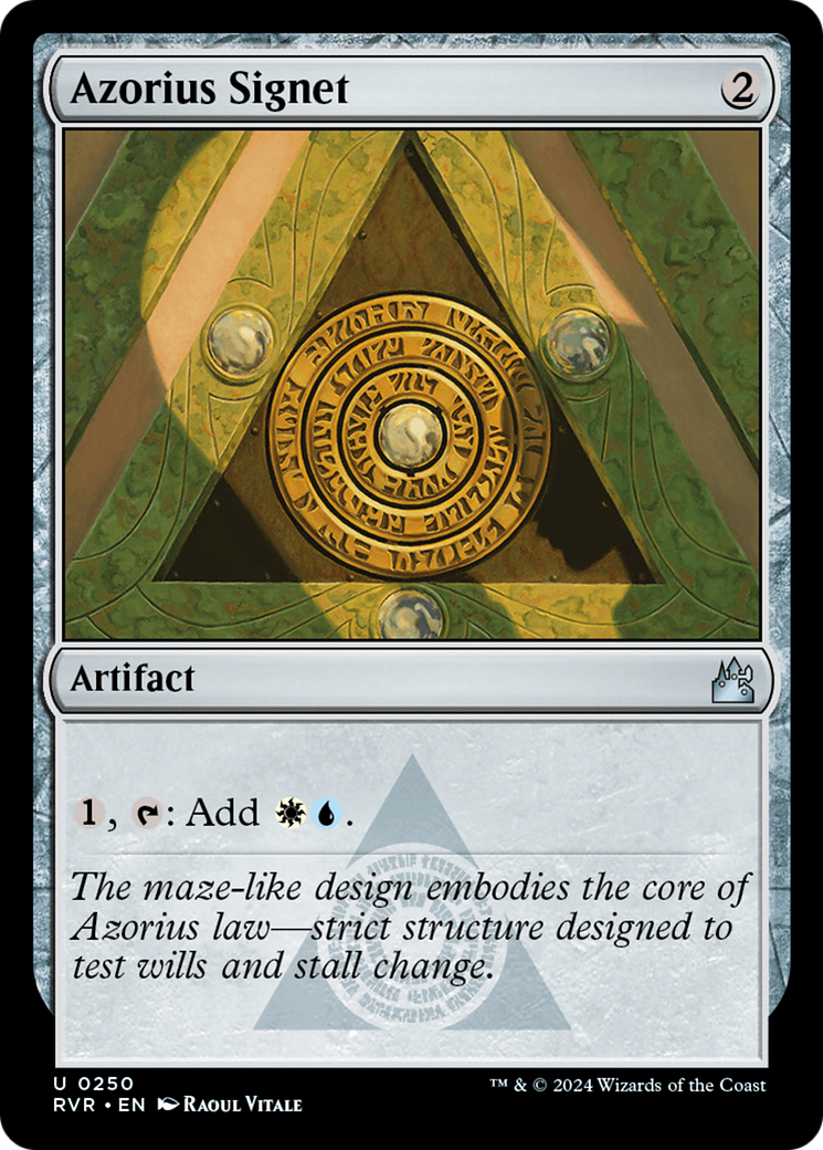 Azorius Signet [Ravnica Remastered] | Galaxy Games LLC