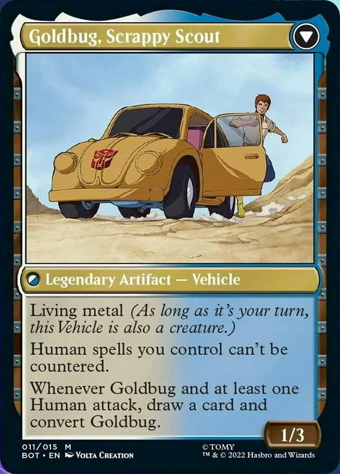 Goldbug, Humanity's Ally // Goldbug, Scrappy Scout [Transformers] | Galaxy Games LLC