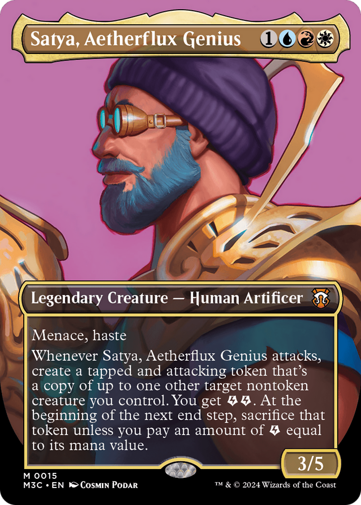 Satya, Aetherflux Genius (Borderless) [Modern Horizons 3 Commander] | Galaxy Games LLC