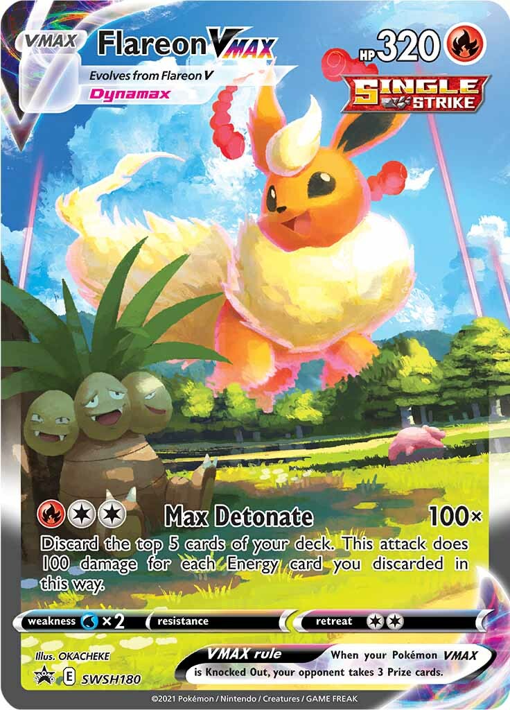 Flareon VMAX (SWSH180) [Sword & Shield: Black Star Promos] | Galaxy Games LLC