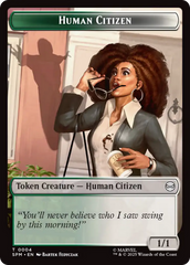 Copy // Human Citizen Double-Sided Token [Marvel's Spider-Man Tokens] | Galaxy Games LLC