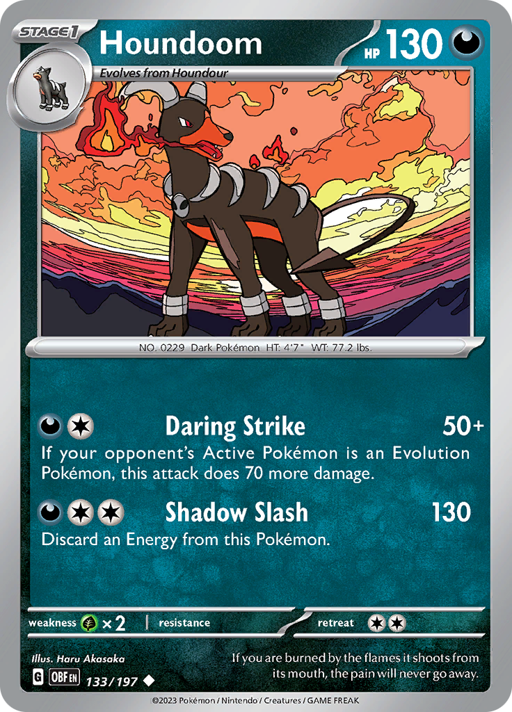 Houndoom (133/197) [Scarlet & Violet: Obsidian Flames] | Galaxy Games LLC