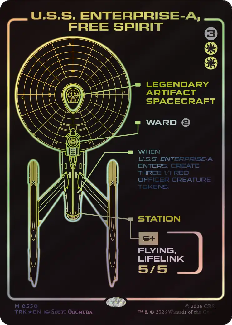 U.S.S. Enterprise-A, Free Spirit (Showcase) [Star Trek] | Galaxy Games LLC