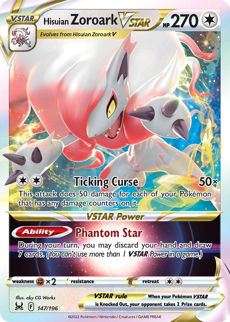 Hisuian Zoroark VSTAR (147/196) [Sword & Shield: Lost Origin] | Galaxy Games LLC