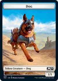 Dog // Weird Double-Sided Token [Core Set 2021 Tokens] | Galaxy Games LLC