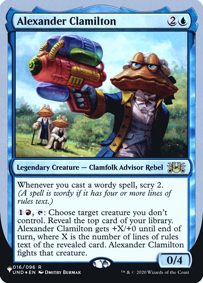 Alexander Clamilton (Unfinity Foil Edition) [The List] | Galaxy Games LLC