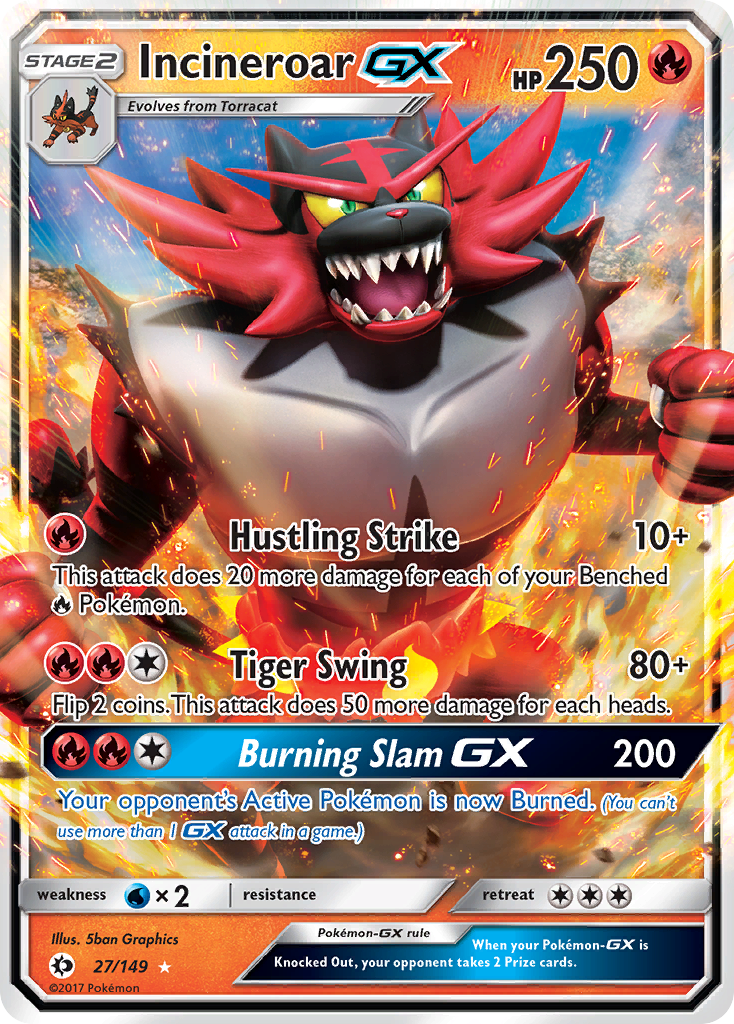 Incineroar GX (27/149) (Jumbo Card) [Sun & Moon: Base Set] | Galaxy Games LLC