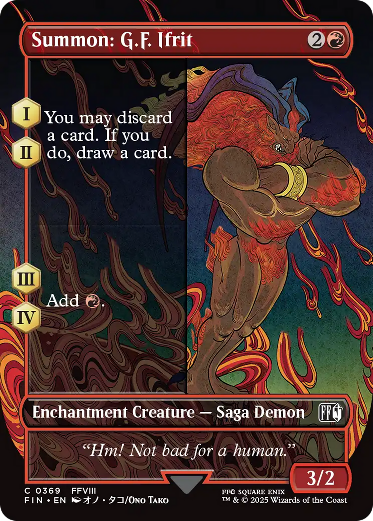 Summon: G.F. Ifrit (Borderless) [FINAL FANTASY] | Galaxy Games LLC