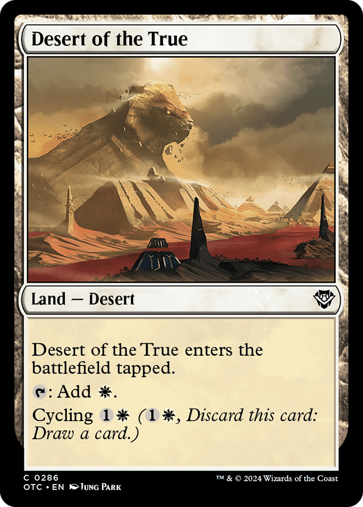 Desert of the True [Outlaws of Thunder Junction Commander] | Galaxy Games LLC