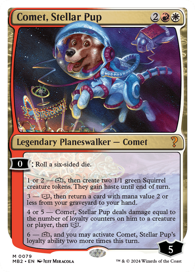 Comet, Stellar Pup [Mystery Booster 2] | Galaxy Games LLC