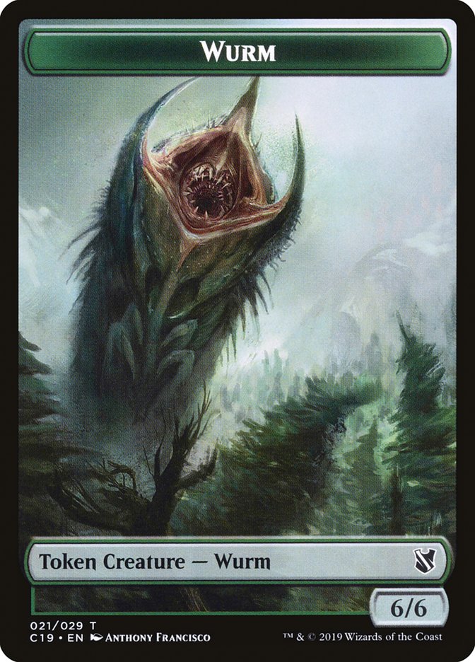 Beast (013) // Wurm Double-Sided Token [Commander 2019 Tokens] | Galaxy Games LLC