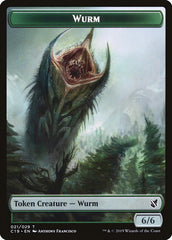 Beast (013) // Wurm Double-Sided Token [Commander 2019 Tokens] | Galaxy Games LLC