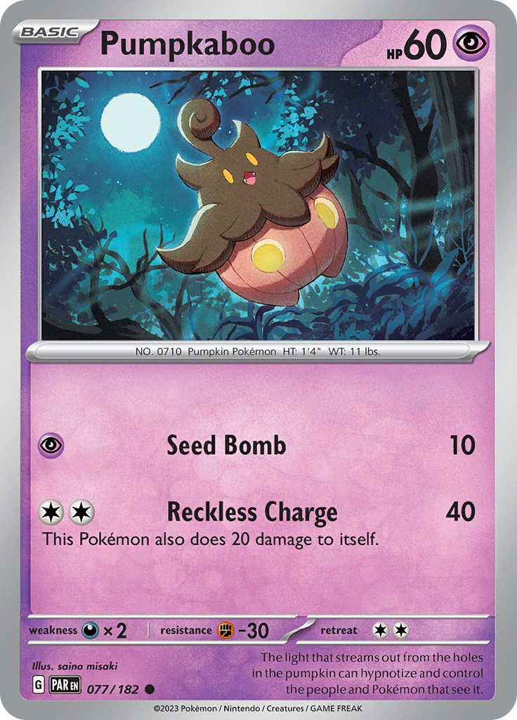 Pumpkaboo (077/182) [Scarlet & Violet: Paradox Rift] | Galaxy Games LLC