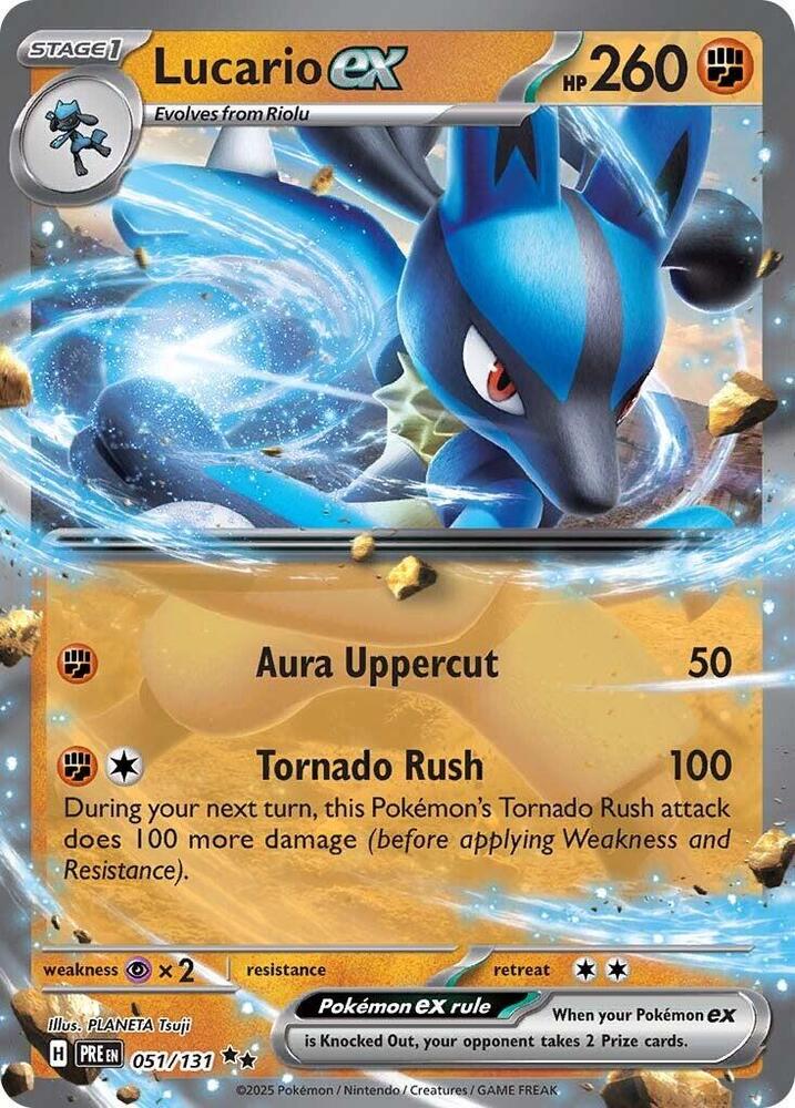 Lucario ex (051/131) [Scarlet & Violet: Prismatic Evolutions] | Galaxy Games LLC