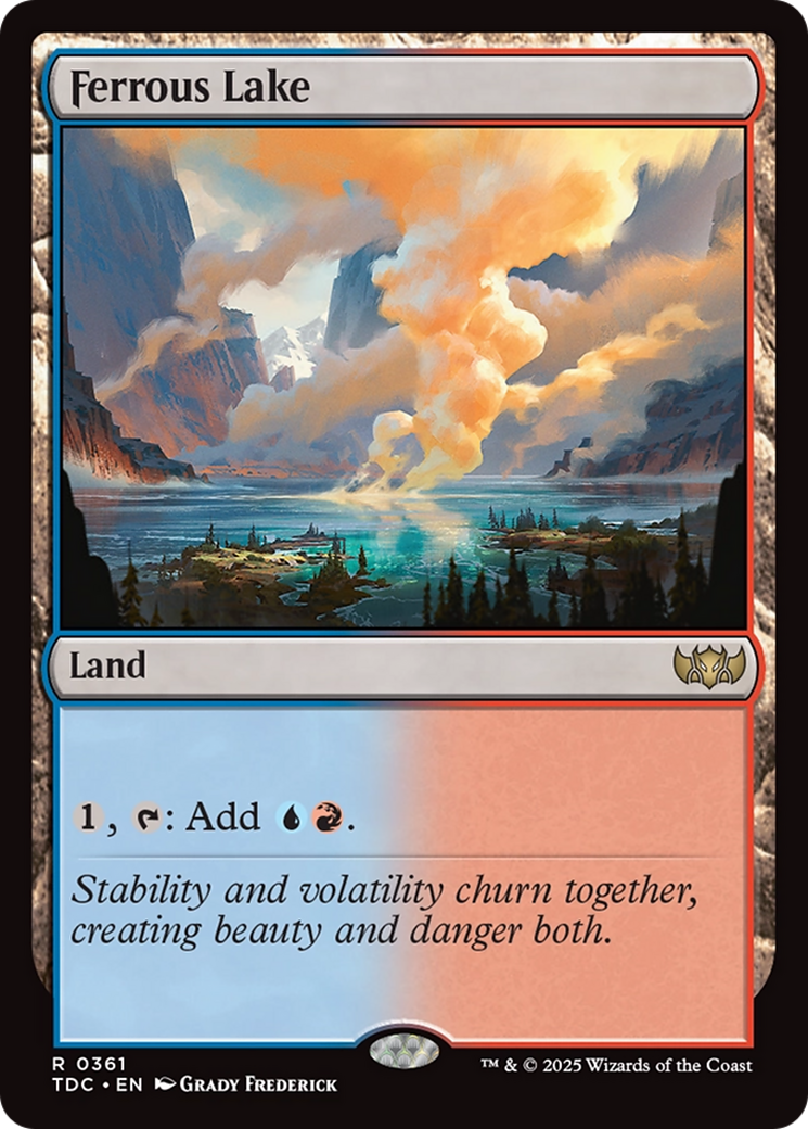 Ferrous Lake [Tarkir: Dragonstorm Commander] | Galaxy Games LLC