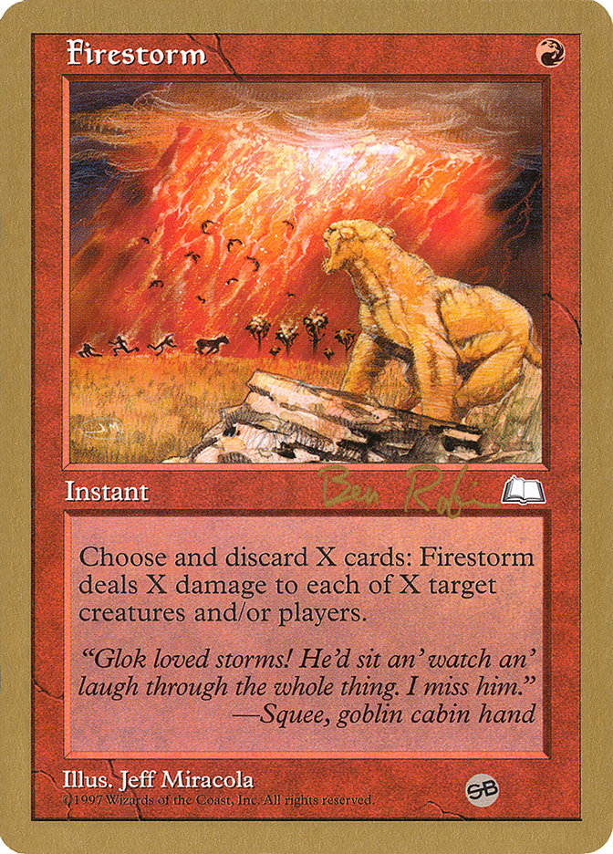 Firestorm (Ben Rubin) (SB) [World Championship Decks 1998] | Galaxy Games LLC