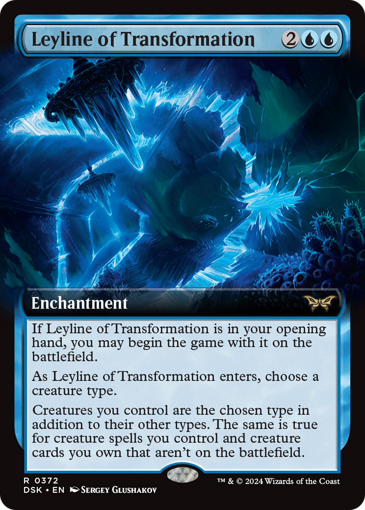 Leyline of Transformation (Extended Art) [Duskmourn: House of Horror] | Galaxy Games LLC