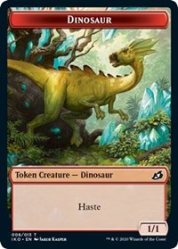 Dinosaur // Human Soldier (003) Double-Sided Token [Ikoria: Lair of Behemoths Tokens] | Galaxy Games LLC