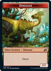 Dinosaur // Human Soldier (003) Double-Sided Token [Ikoria: Lair of Behemoths Tokens] | Galaxy Games LLC