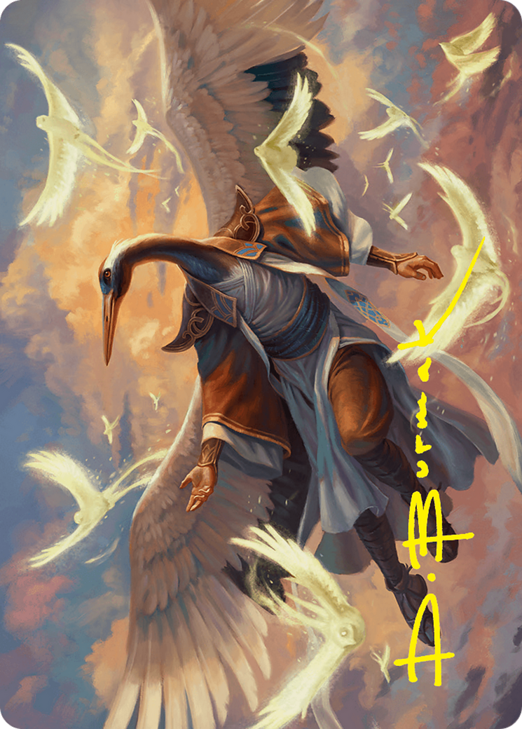 Kykar, Zephyr Awakener Art Card (16/54) (Gold-Stamped Signature) [Foundations Art Series] | Galaxy Games LLC