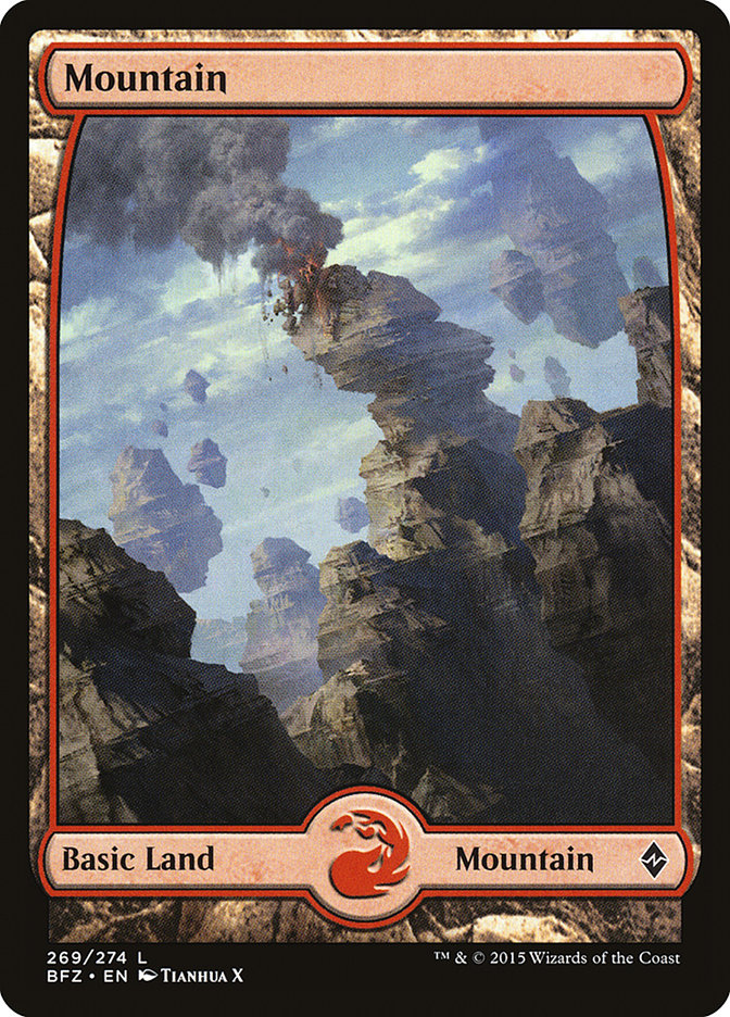 Mountain (269) (Full Art) [Battle for Zendikar] | Galaxy Games LLC