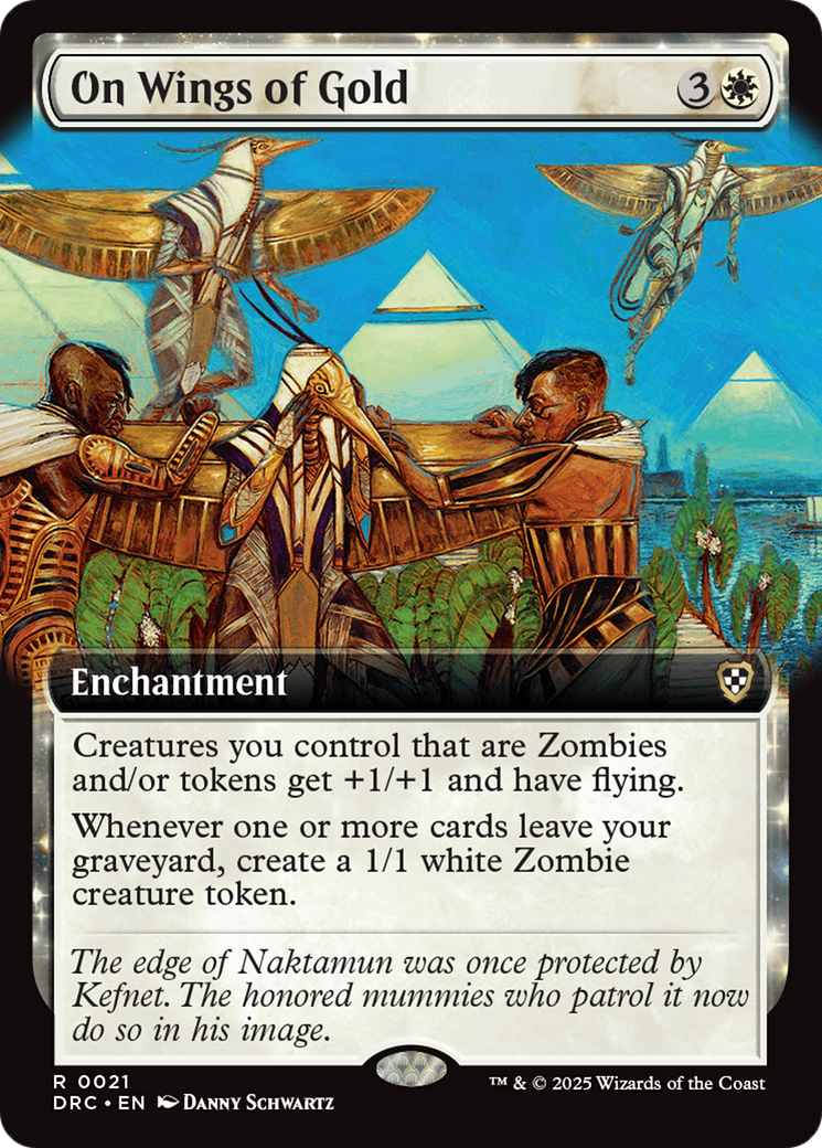 On Wings of Gold (Extended Art) [Aetherdrift Commander] | Galaxy Games LLC