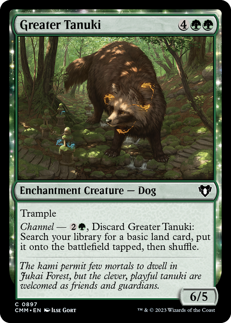 Greater Tanuki [Commander Masters] | Galaxy Games LLC