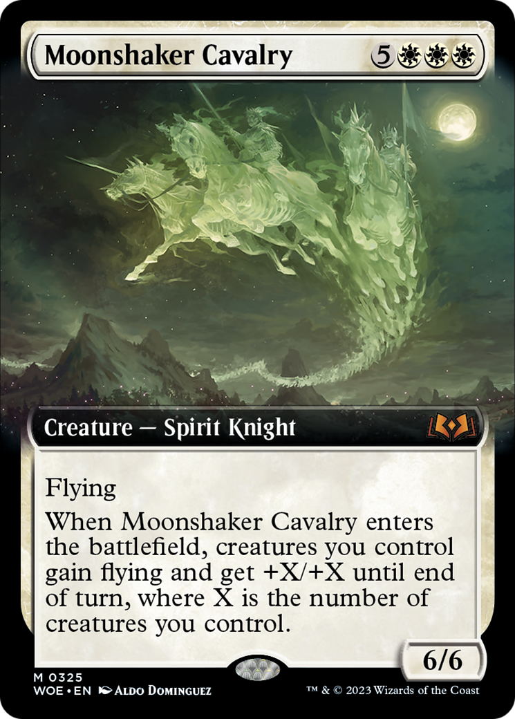 Moonshaker Cavalry (Extended Art) [Wilds of Eldraine] | Galaxy Games LLC