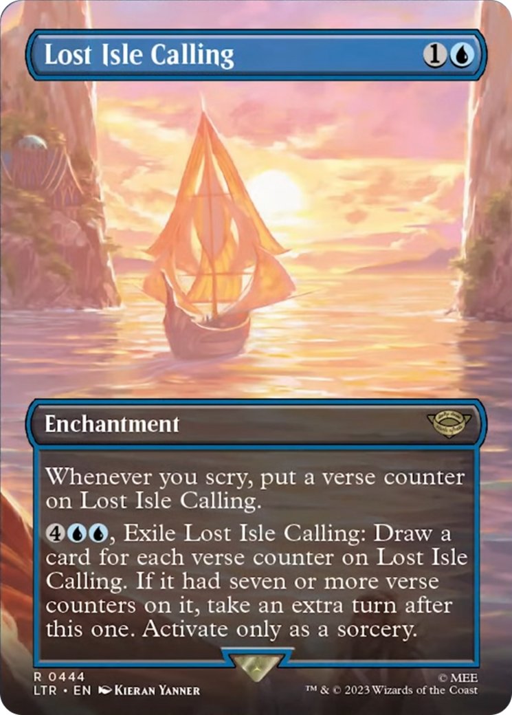 Lost Isle Calling (Borderless Alternate Art) [The Lord of the Rings: Tales of Middle-Earth] | Galaxy Games LLC