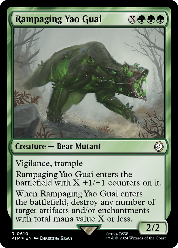 Rampaging Yao Guai (Surge Foil) [Fallout] | Galaxy Games LLC