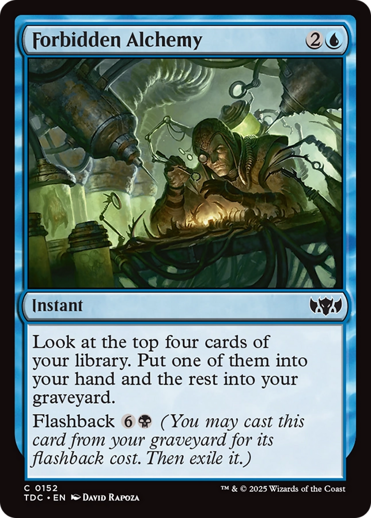 Forbidden Alchemy [Tarkir: Dragonstorm Commander] | Galaxy Games LLC