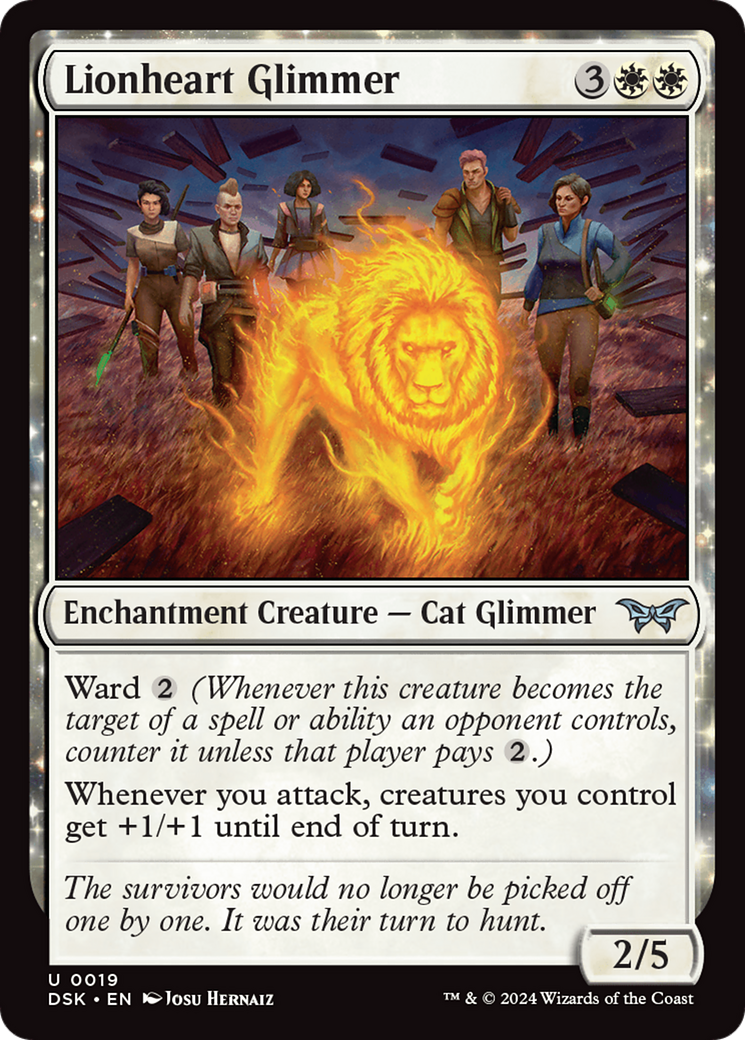 Lionheart Glimmer [Duskmourn: House of Horror] | Galaxy Games LLC