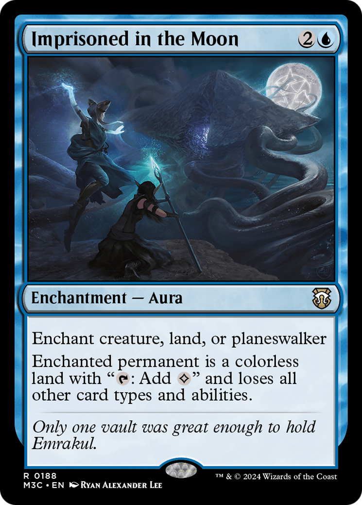 Imprisoned in the Moon (Ripple Foil) [Modern Horizons 3 Commander] | Galaxy Games LLC