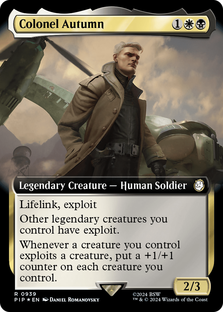 Colonel Autumn (Extended Art) (Surge Foil) [Fallout] | Galaxy Games LLC