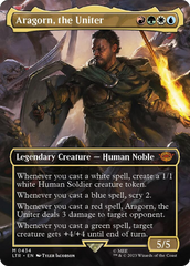 Aragorn, the Uniter (Borderless Alternate Art) [The Lord of the Rings: Tales of Middle-Earth] | Galaxy Games LLC