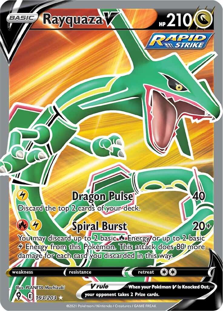 Rayquaza V (193/203) [Sword & Shield: Evolving Skies] | Galaxy Games LLC