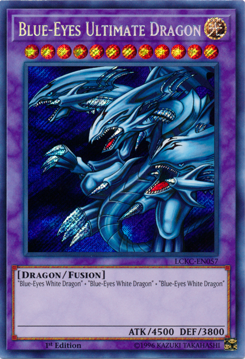 Blue-Eyes Ultimate Dragon [LCKC-EN057] Secret Rare | Galaxy Games LLC