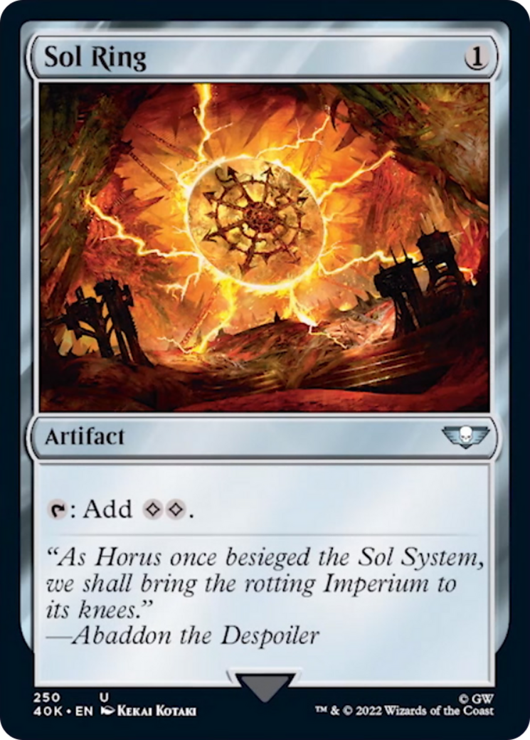 Sol Ring (250) (Surge Foil) [Warhammer 40,000] | Galaxy Games LLC