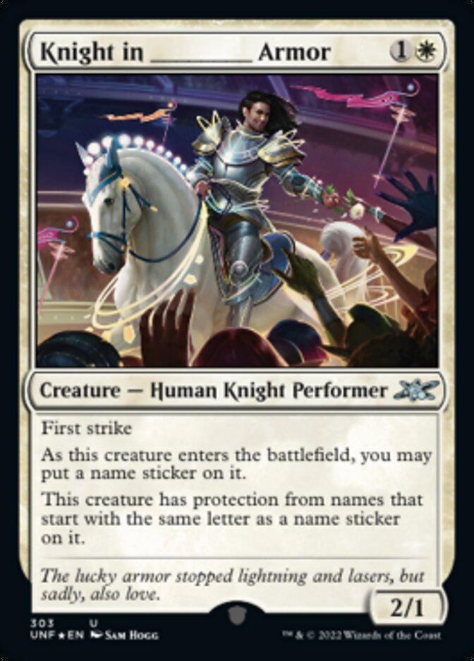 Knight in _____ Armor (Galaxy Foil) [Unfinity] | Galaxy Games LLC