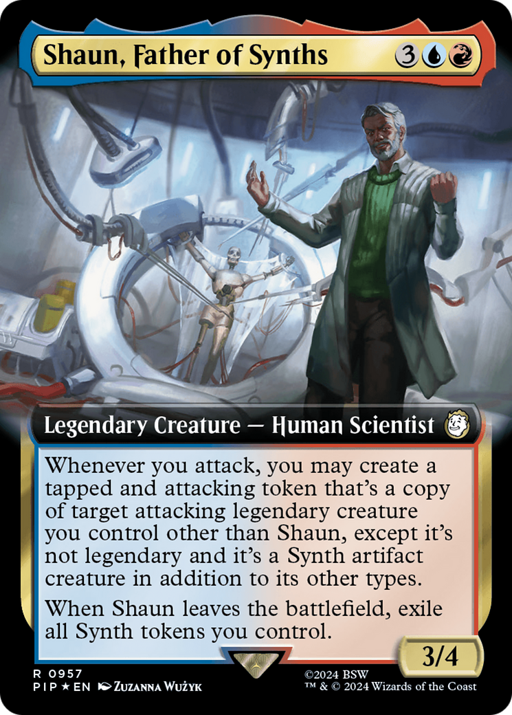 Shaun, Father of Synths (Extended Art) (Surge Foil) [Fallout] | Galaxy Games LLC