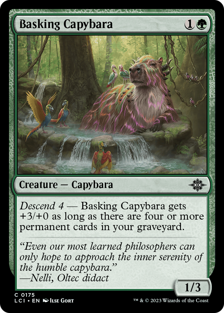 Basking Capybara [The Lost Caverns of Ixalan] | Galaxy Games LLC