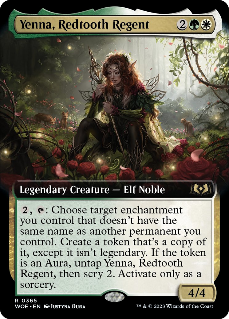 Yenna, Redtooth Regent (Extended Art) [Wilds of Eldraine] | Galaxy Games LLC