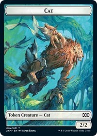 Cat // Copy Double-Sided Token [Double Masters Tokens] | Galaxy Games LLC