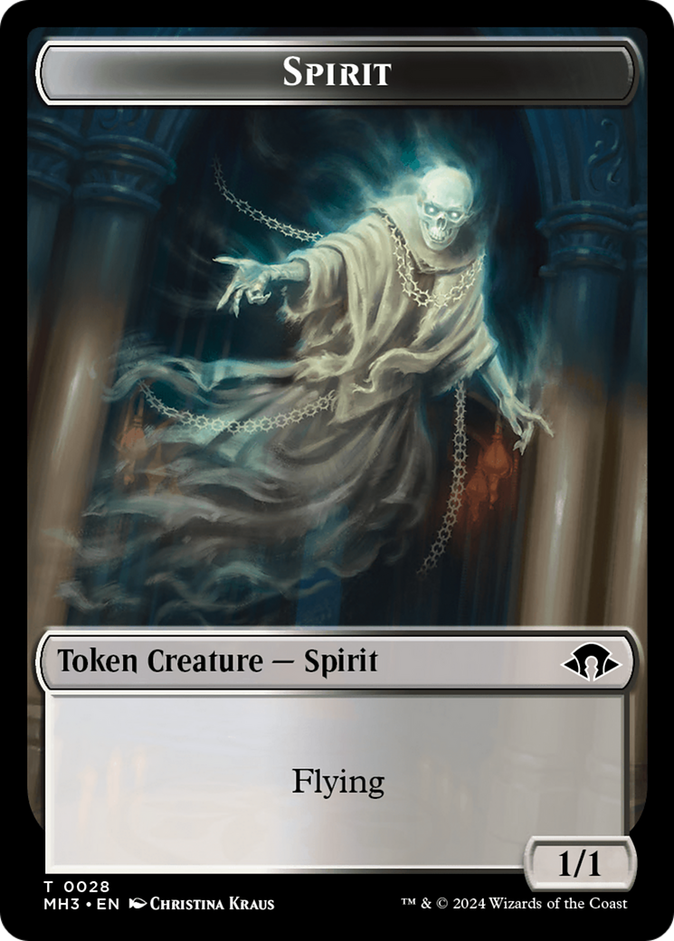 Phyrexian Germ // Spirit (0028) Double-Sided Token [Modern Horizons 3 Tokens] | Galaxy Games LLC