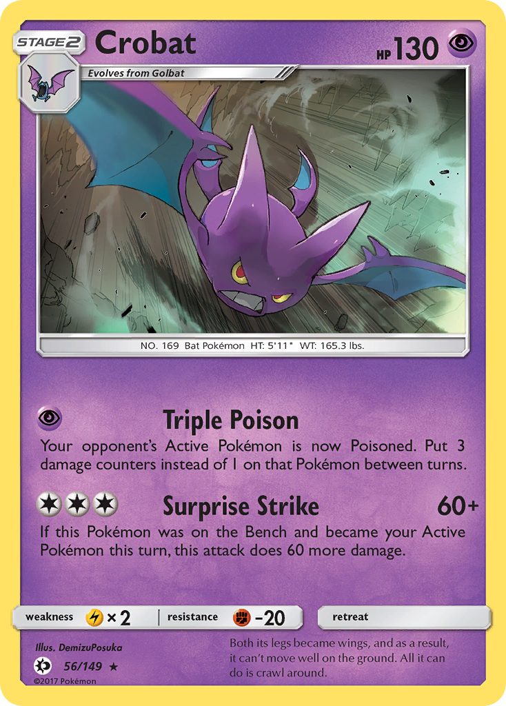 Crobat (56/149) [Sun & Moon: Base Set] | Galaxy Games LLC