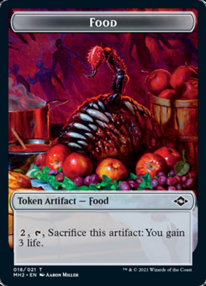 Crab // Food (18) Double-Sided Token [Modern Horizons 2 Tokens] | Galaxy Games LLC