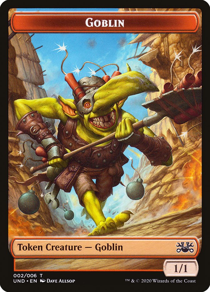 Goblin // Giant Teddy Bear Double-Sided Token [Unsanctioned Tokens] | Galaxy Games LLC