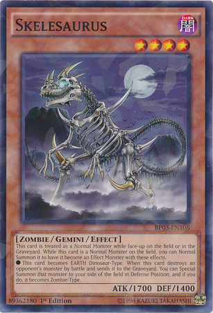 Skelesaurus [BP03-EN108] Shatterfoil Rare | Galaxy Games LLC